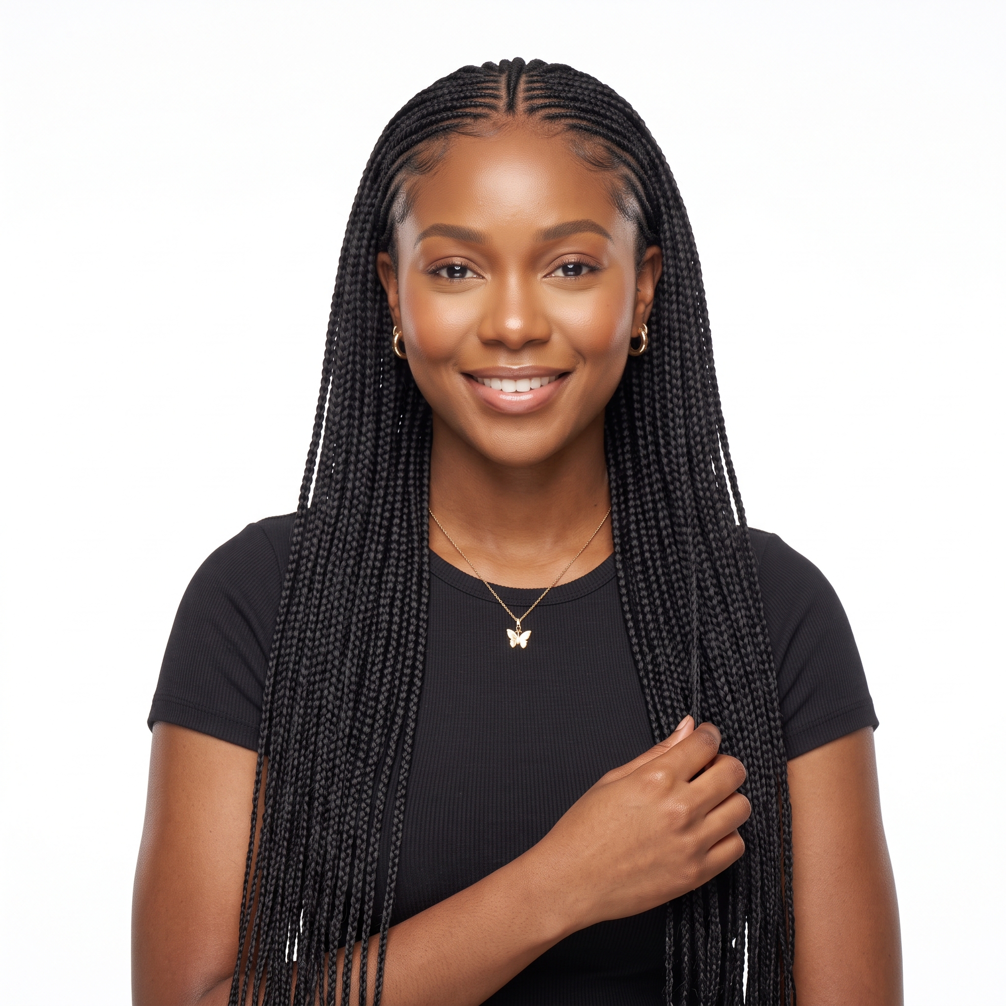 Abuja Braid Long, colour 1 Jet black
