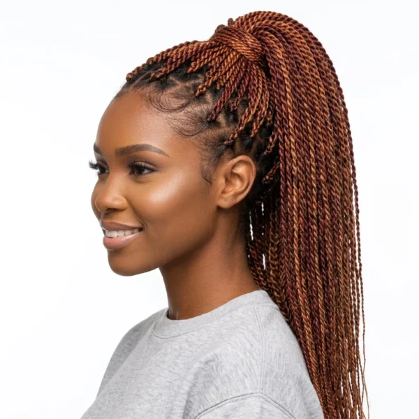 Natural Twist, colour 33/30 Dark auburn to light auburn