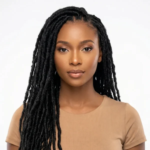 Super Natural Locs, colour 1 Jet black