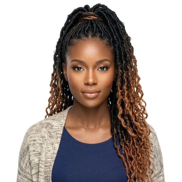 Super Natural Locs, colour 2/30 Black to light Auburn